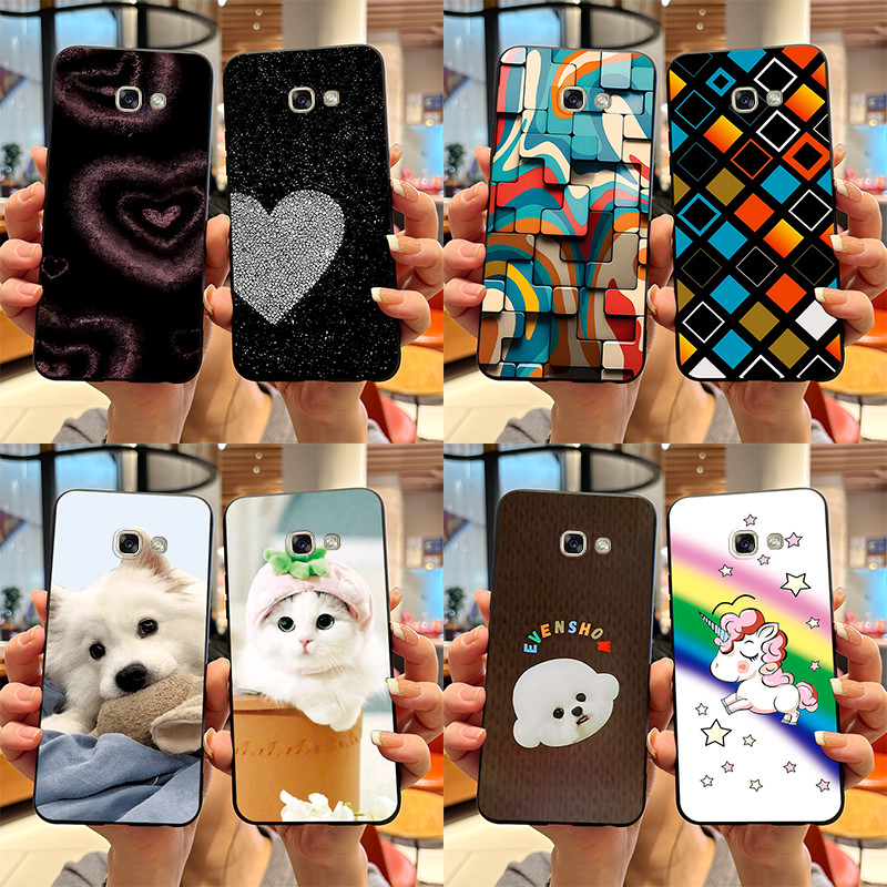Para Samsung Galaxy A5 (2017) A520F A7 2017 A720F Caso De Telefone Novo 2024 design Desenhos Animados Coração Impresso P