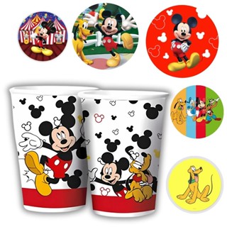 8 COPO PAPEL FESTA MICKEY MOUSE 180ML REGINA em Oferta na Shopee