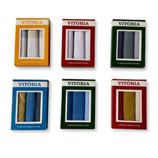 Kit 3 Lenço de Bolso Masculino para Terno Vitoria em Oferta na Shopee