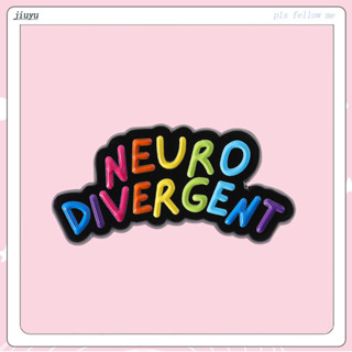 Neurodivergent Arco-Íris Esmalte Pino Autista ADHD Crachá Broche Roupas Mochila Acessórios Pinos Presente em Oferta na Shopee