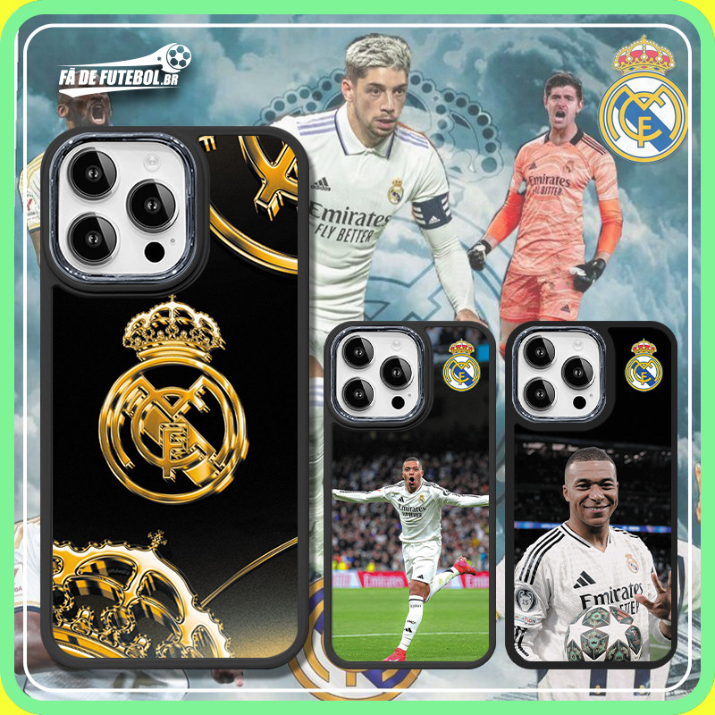 Real Madrid Mbappe Capinha celular Para iPhone 11 12 13 14 15 16 pro xs max anti impacto futebol ddx
