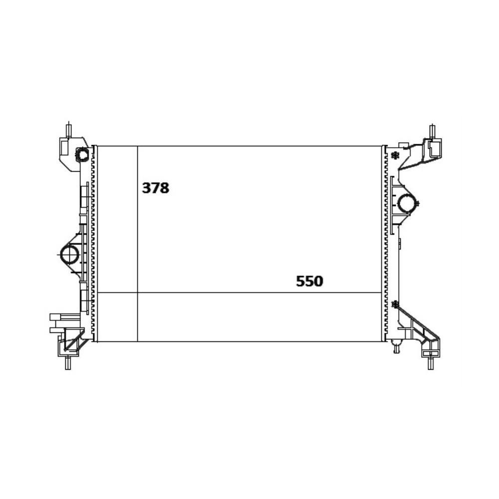 Radiador Magneti Marelli / Prisma / Onix / Cobalt / Spin