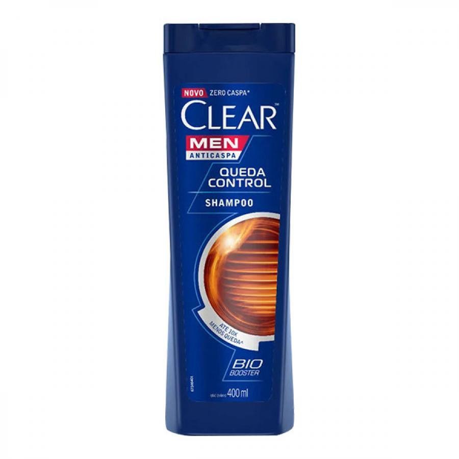 Shampoo Clear Men Anticaspa Queda Control 400Ml em Oferta na Shopee