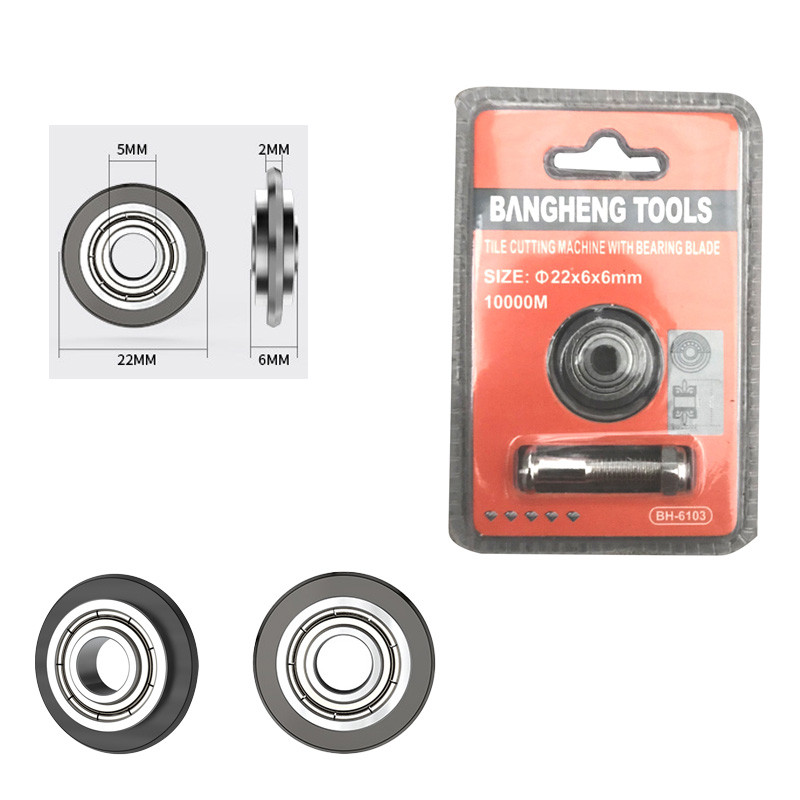 2 Roda de Corte com Rolamento p/ Cortador de Piso 22mm