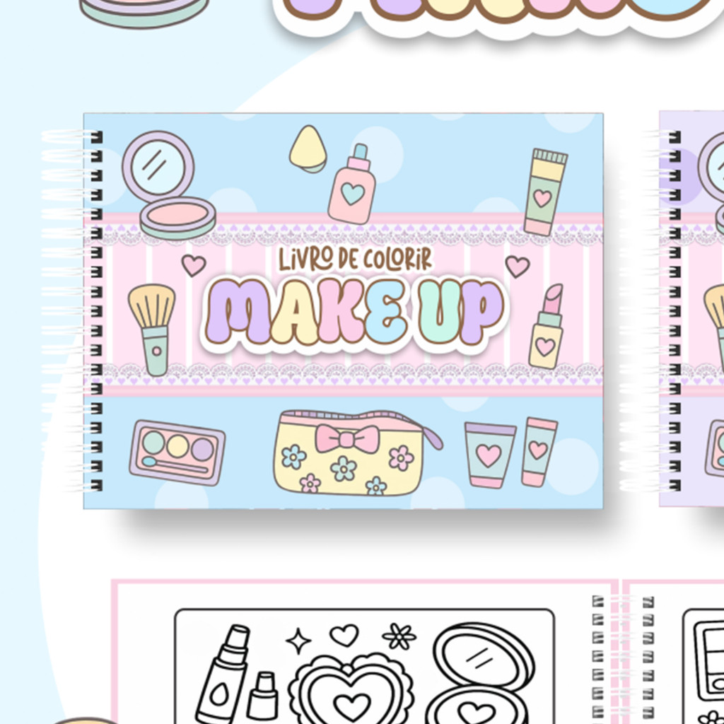 Make Up – Big Livro de Colorir A5 -  Color Book