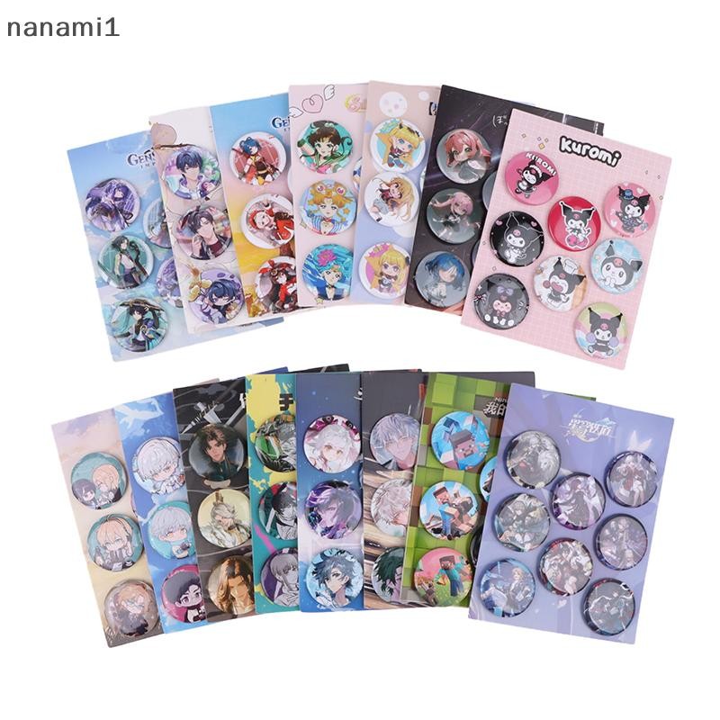 nanami1 8 Pçs/Set Anime Tinning Broche De Flandres Mochila Crachá Lembrança Roupas Presente Para Amigos Boutique em Oferta na Shopee
