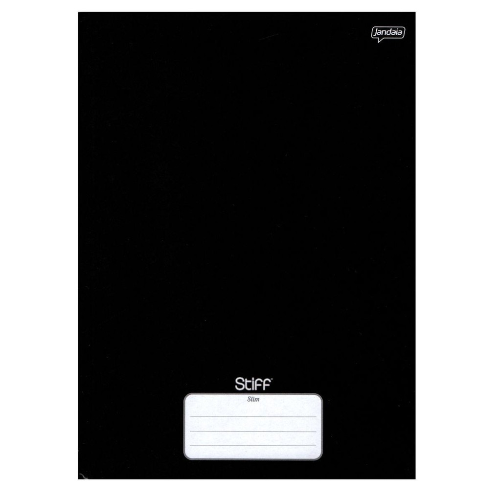 Caderno Brochura 80 Fls Pautado Capa Dura - Stiff COR:PRETO