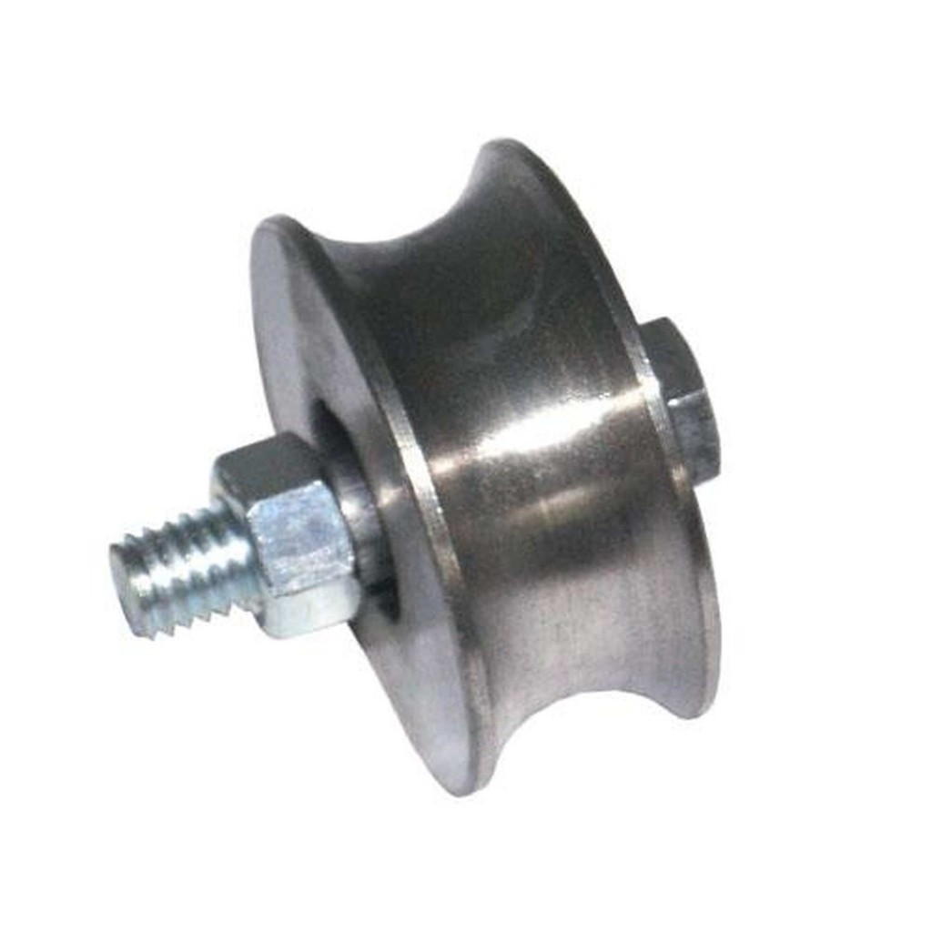 Roldana Ferro Maciça 50mm (2") Cano 1/2" com Parafuso - Uso em Portões