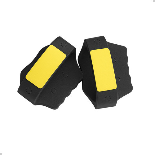 Luva Academia Protetor Palmar Eva Treino Musculação Conforto Amarelo Lisa