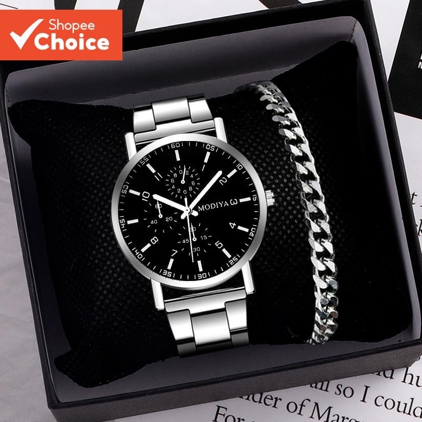 Relógio Masculino De Negócios , Pulseira De Liga E Com Movimento De Quartzo , Adequado Para Festas , Reuniões