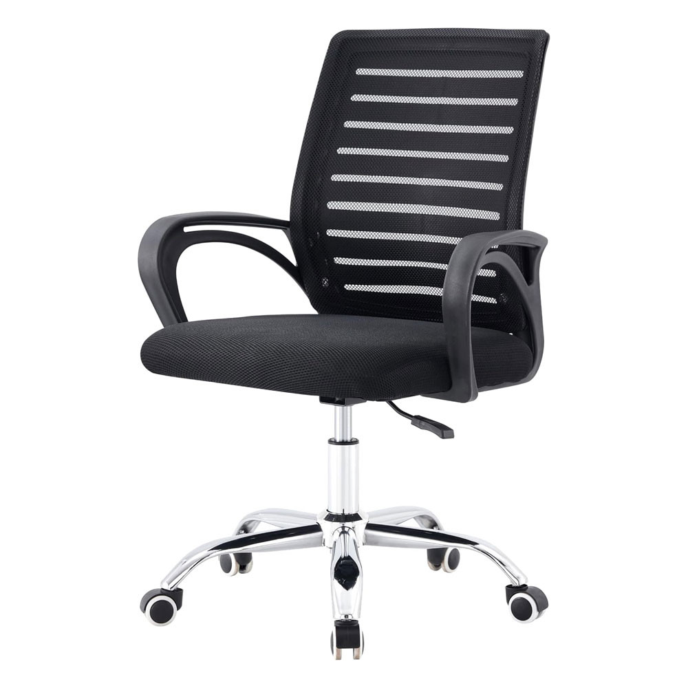 Cadeira de escritório office Zebrada giratória Preta Conthey