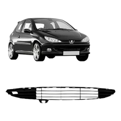 Grade Central Para Peugeot 206 98 A 04 Preto Boquinha