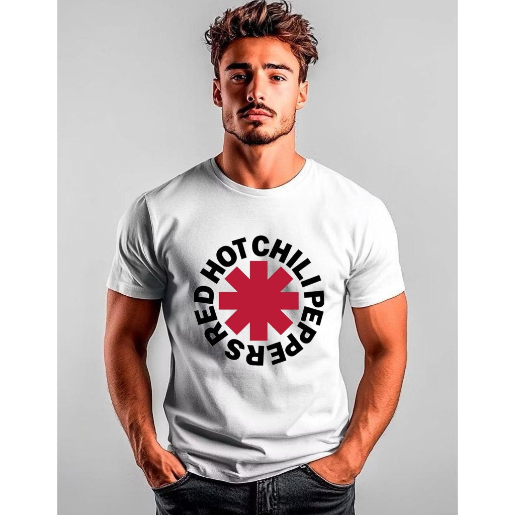 Camiseta Red Hot Chilli Peppers Banda Rock Unissex 100% Algodão