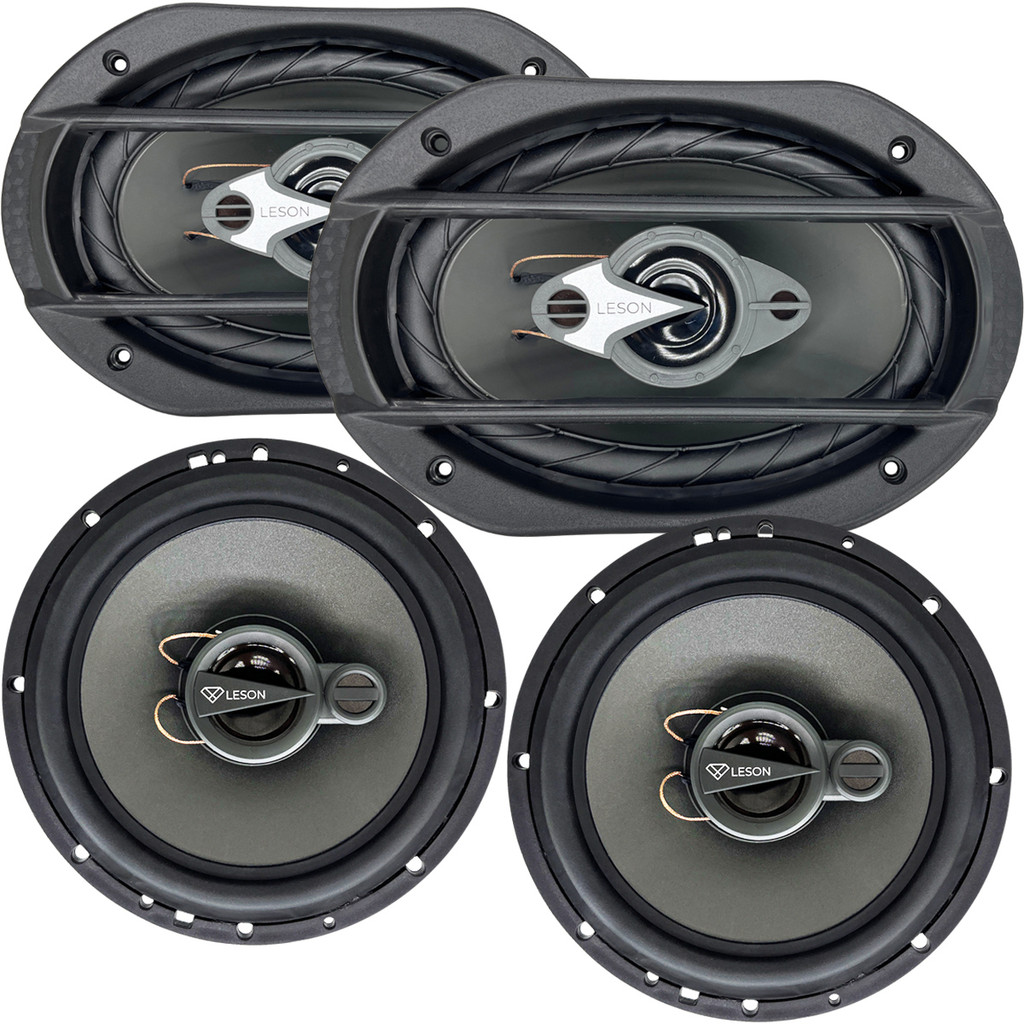 Kit Fácil Falantes 6 Pol + 6x9 320W Triaxial Leson Diamond em Oferta na Shopee