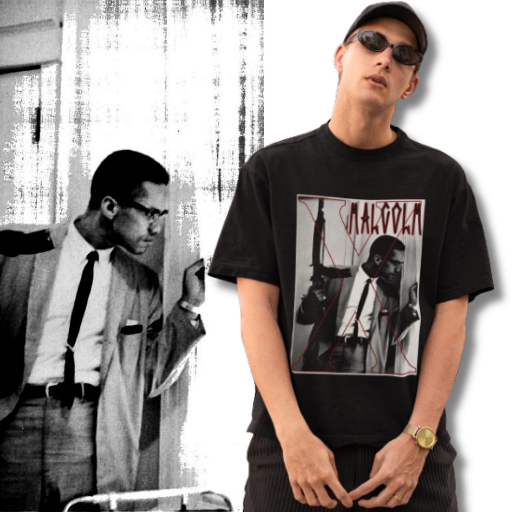 Camiseta Malcolm X hip hop Rap Street wear Cultura de Rua 01 10