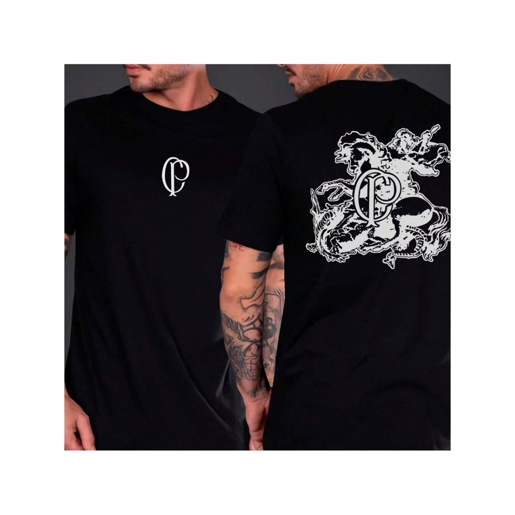 Camisa Camiseta Time de Futebol Gaviões Timão São Jorge.