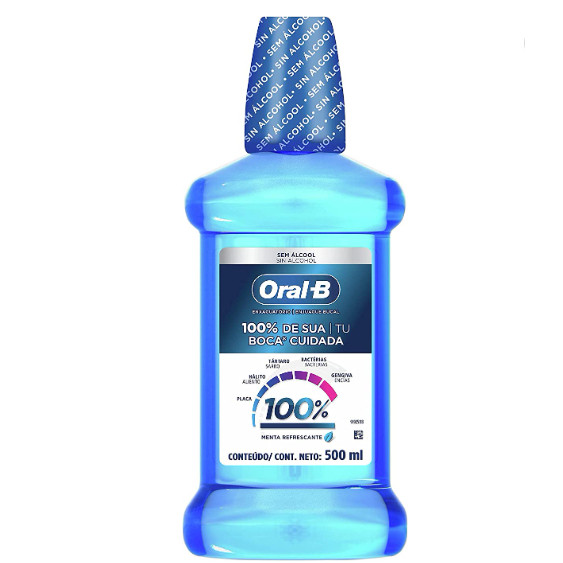 Antisséptico/Enxaguante Bucal ORAL-B - 500ML