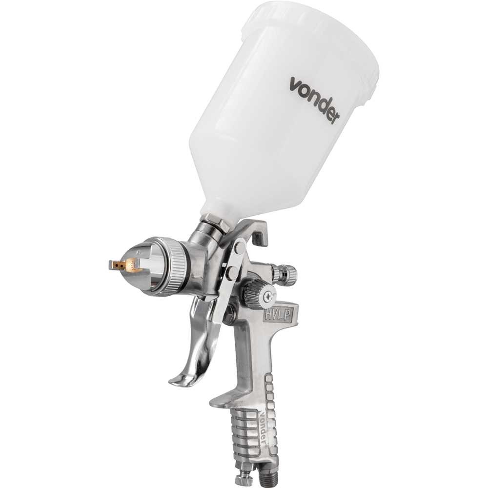 Pistola Pintura Gravidade Caneca Plástica PGV600 Vonder em Oferta na Shopee