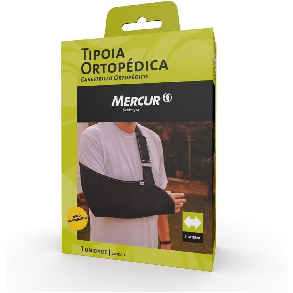 Tipóia Ortopédica Mercur Preto Tamanho M
