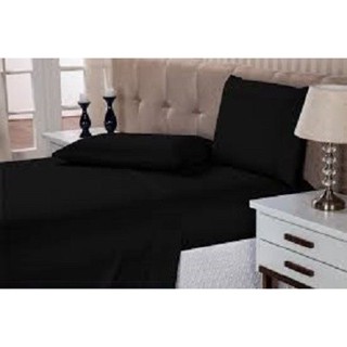 Jogo De Lençol Para Cama Casal Box 4 Peças 1,88 x 1,38 X 30cm 100% poliéster 180 Fios Liso em Oferta na Shopee