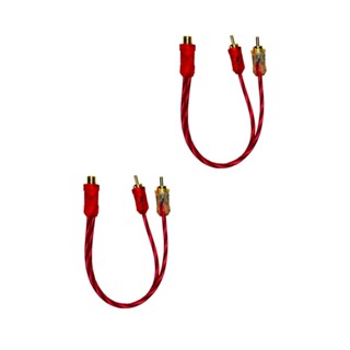 Kit 2 Cabo Rca Cristal Matte 2 Macho 1 Femea Injetado em Oferta na Shopee