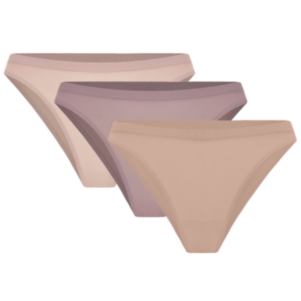 Kit 3 Calcinhas Trifil 4403 Tanga Cintura Baixa Microfibra Macia
