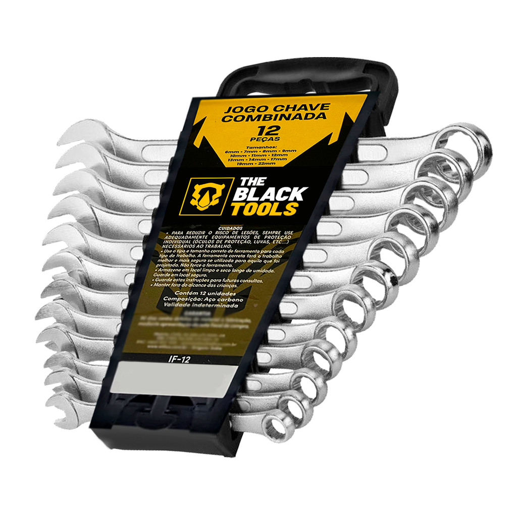 Jogo Chave Combinada Aço 6 Á 22mm Boca E Estrela 12 Peças em Oferta na Shopee