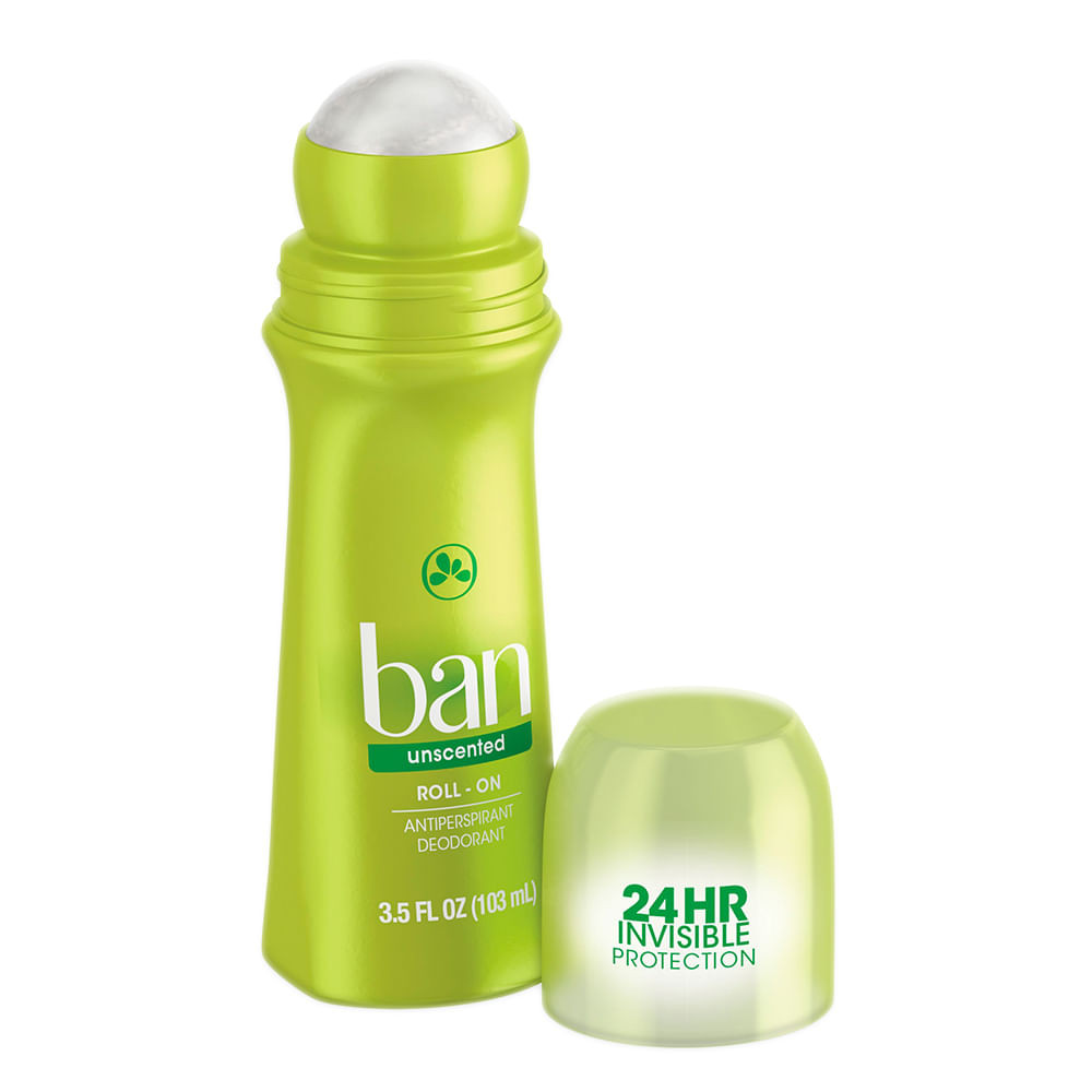 Desodorante Ban Unscented Roll-on Sem Perfume Antitranspirante 103ml - Beauty