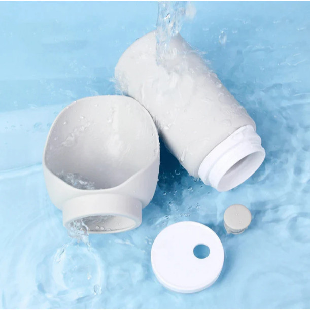 Bebedouro Garrafinha Portátil Pets Silicone Dobrável Cachorro Gato Compacto Passeio Viagens