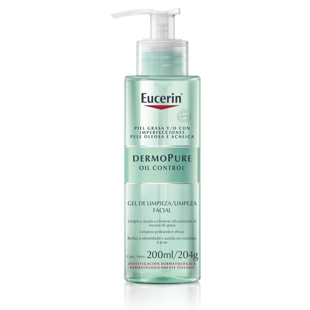 Eucerin Dermo Pure Oil Control Gel de Limpeza Facial 200ml - Beauty