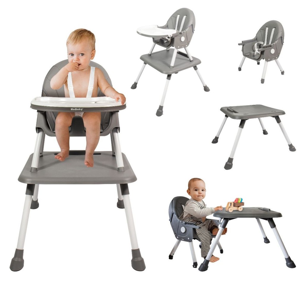 Cadeira De Alimentação Portátil Bebê Multifuncional Com Mesa - Mom & Baby