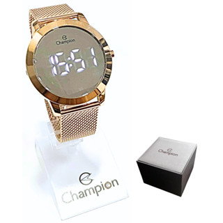 Relógio Champion Feminino Digital Led Rosê Espelhado CH40106P em Oferta na Shopee