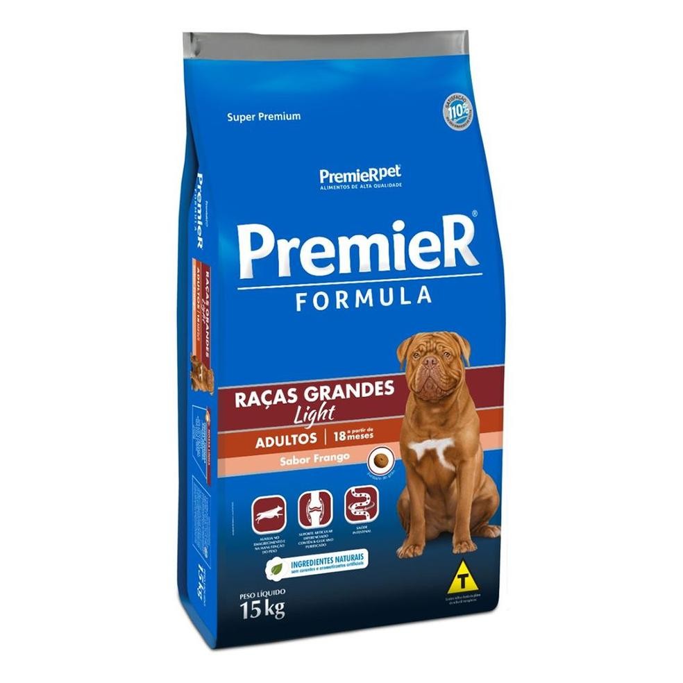 Ração Seca PremieR Formula Light Frango para Cães Adultos Portes Grande e Gigante