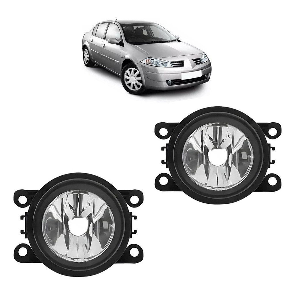 Farol Milha Renault Megane 2006 2007 2008 2009 Auxiliar/Luz de Milha/Neblina Novo Par