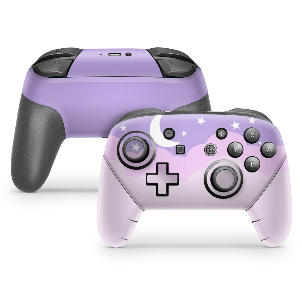 Skin Anti-Rage Nintendo Switch Pro Controle Adesivo - Noite Estrelada