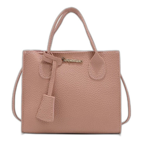 Bolsa De Mão De Grande Capacidade Com Zíper + Alça Diagonal