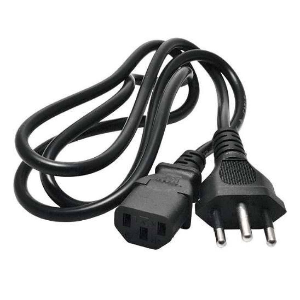 Cabo de Força para Computador Fonte Preto