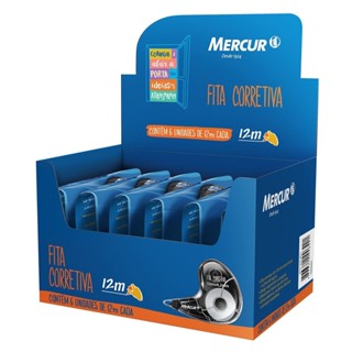 Fita Corretiva Mercur 4,2mm x 12m Caixa com 6 Unidades em Oferta na Shopee