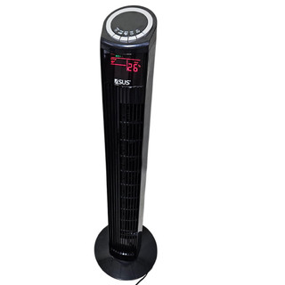 Ventilador Torre 70W Giratorio Oscila Silencioso Controle Painel Led 3 Velocidades Ajustavel Sol Verao Calor Quarto Sala
