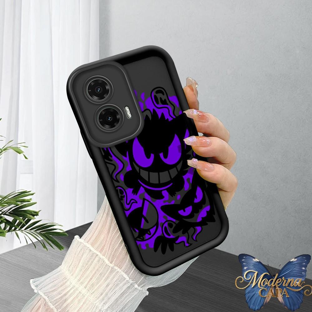 Capa Para Motorola Moto G35 5G Capinha Macio Normal Preto Silicone De Celular Case 5302 TYB em Oferta na Shopee