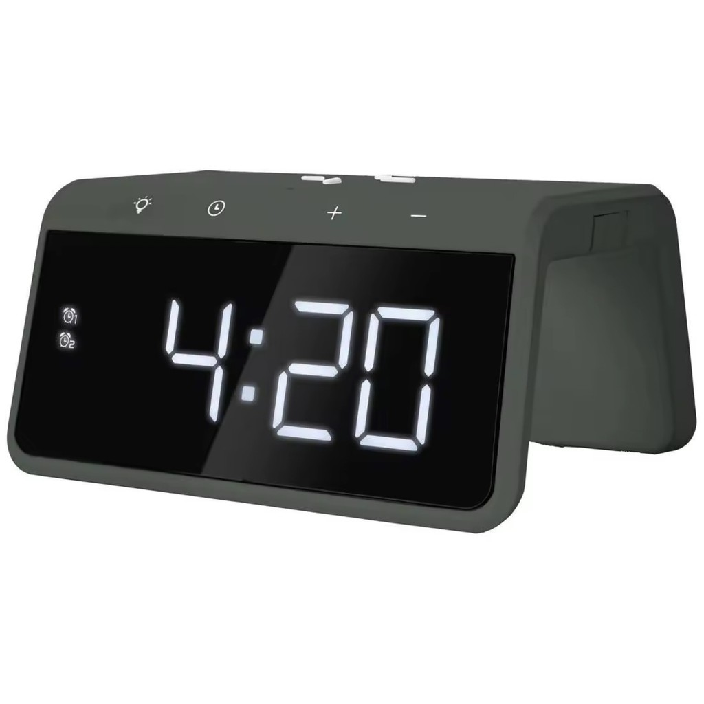 Despertador com Carregador Indução 3 em 1 Touch RGB Rápido Peining PEI-WS09 em Oferta na Shopee