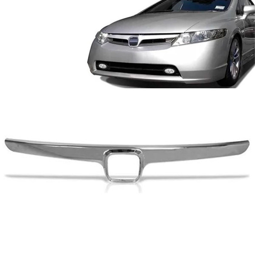 Friso Grade Dianteira Civic 2007 2008 Cromado