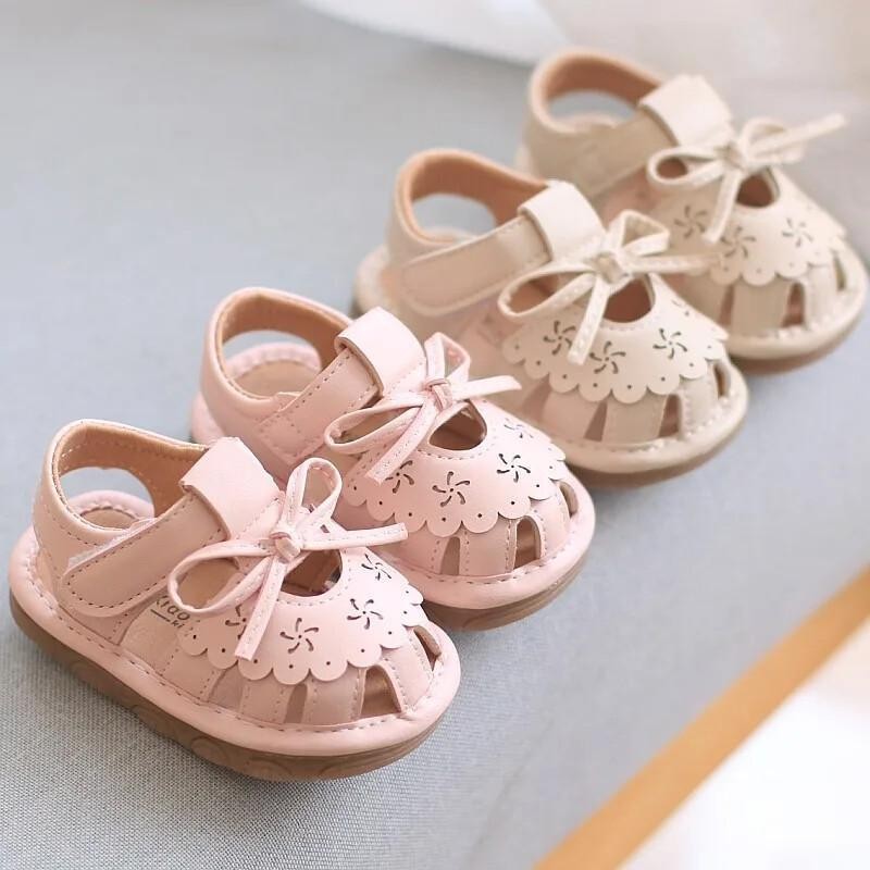 Verão Bebê Vestido De Casamento Sapatos Planos Infantil Meninos Meninas Sandálias Recém-Nascidos Berço Primeiros Caminha