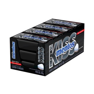 Bala Mentos Kiss Menta Forte 35g Embalagem com 12 Unidades em Oferta na Shopee