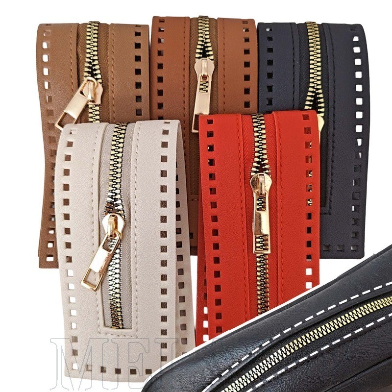 Zíper De Couro Dupla Face Para Bolsa De Crochê-Extrator Prático De-Acessórios De Artesanato DIY-Roupas , Bolsas Suprimen