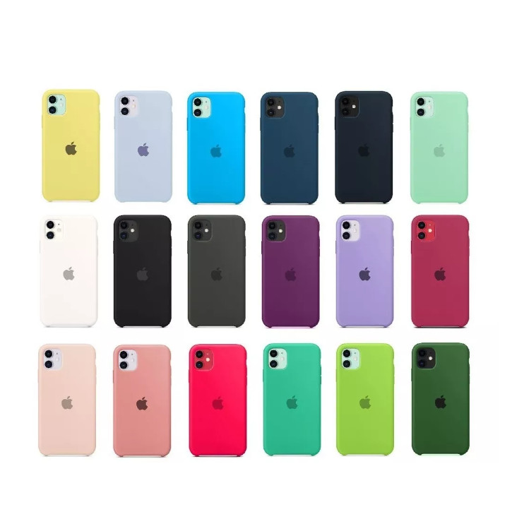 Capinha Silicone Aveludada iPhone 11 11 Pro 11 Pro Max Premium FY