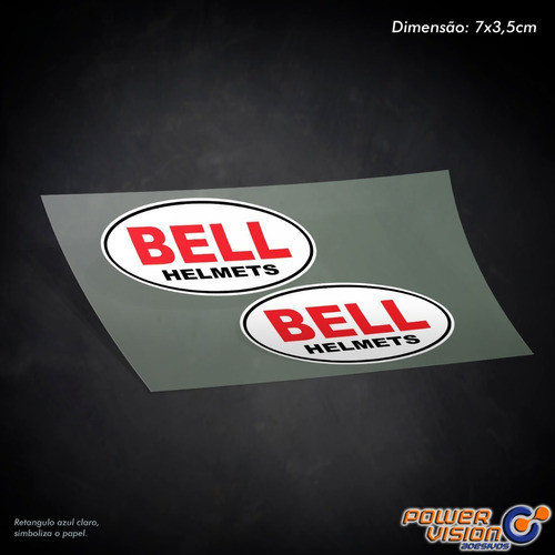 Adesivo Bell Helmets Capacete Moto Gp Patrocinador Speed