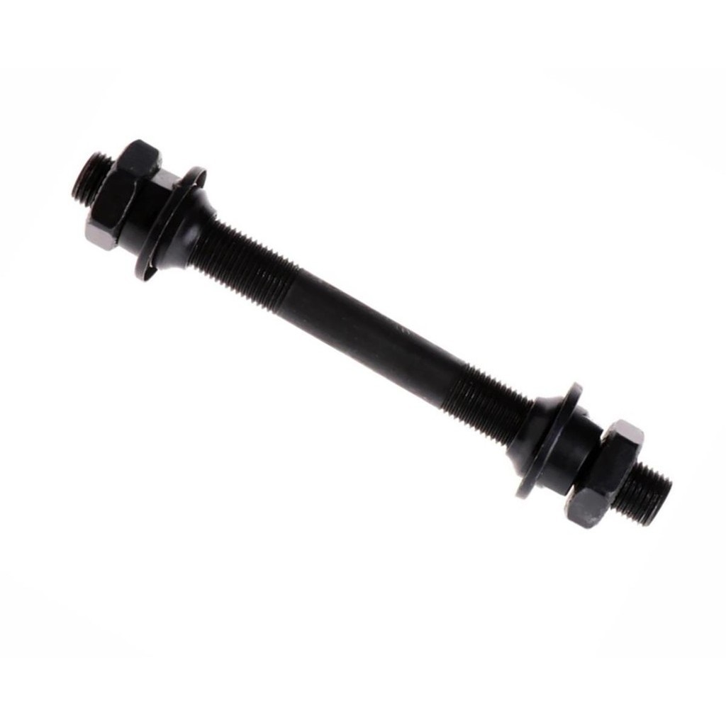 Eixo de Cubo Dianteiro de Bicicleta 3/8 100x108mm Tipo Furado para Blocagem