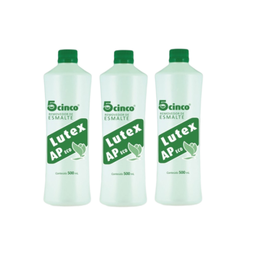 Kit Lutex Removedor de Esmalte 3 Unidades 500ml