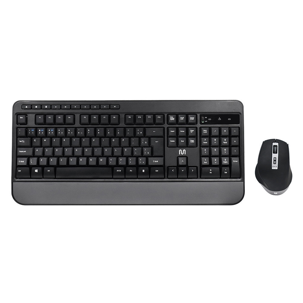 Kit Teclado e Mouse Sem Fio CS1200 Multimídia Conexão BT+USB 3200DPI Ajustável Com Cliques Multi - TC301 em Oferta na Shopee